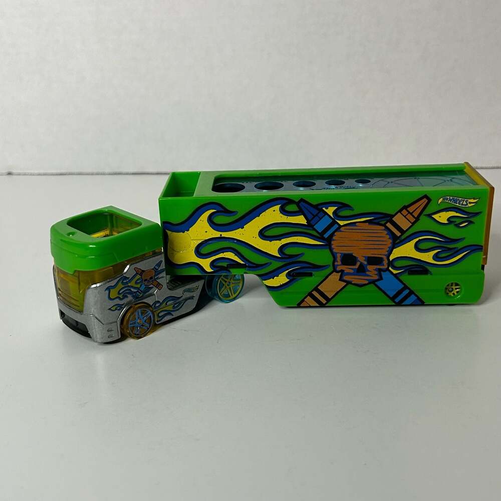 Hot Wheels Pencil Pusher Super Rig Semi Truck with Ruler